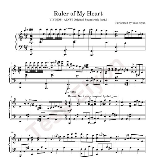 Ruler of My Heart sheet preview