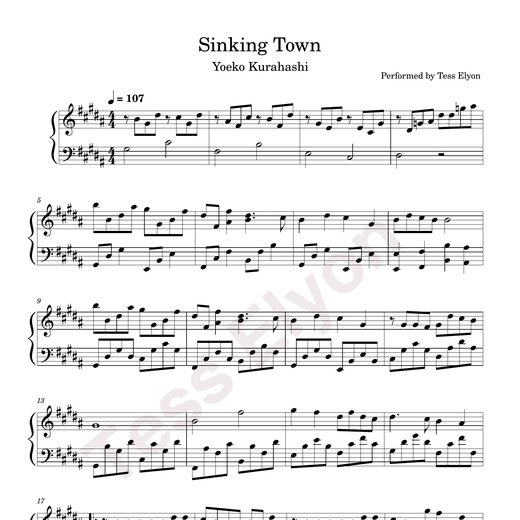 Sinking Town sheet preview